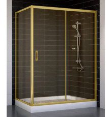 Душевой уголок Vegas Glass ZP+ZPV 140*70 09 05 стекло бронза, 140x70, прямоугольный, двери раздвижные