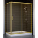 Душевой уголок Vegas Glass ZP+ZPV 140*70 09 05 стекло бронза, 140x70, прямоугольный, двери раздвижные