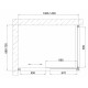 Душевой уголок Vegas Glass ZP+ZPV 140*70 09 05 стекло бронза, 140x70, прямоугольный, двери раздвижные