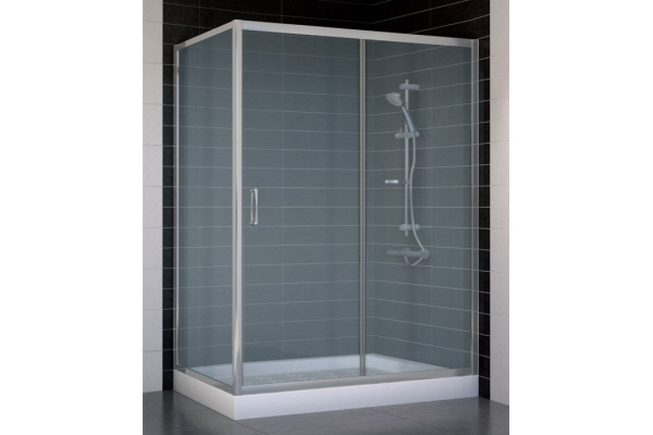 Душевой уголок Vegas Glass ZP+ZPV 140*70 07 10 стекло сатин, 140x70, прямоугольный, двери раздвижные