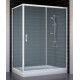 Душевой уголок Vegas Glass ZP+ZPV 140*70 01 10 стекло сатин, 140x70, прямоугольный, двери раздвижные