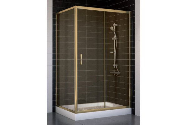 Душевой уголок Vegas Glass ZP+ZPV 110*80 05 05 стекло бронза, 110x80, прямоугольный, двери раздвижные