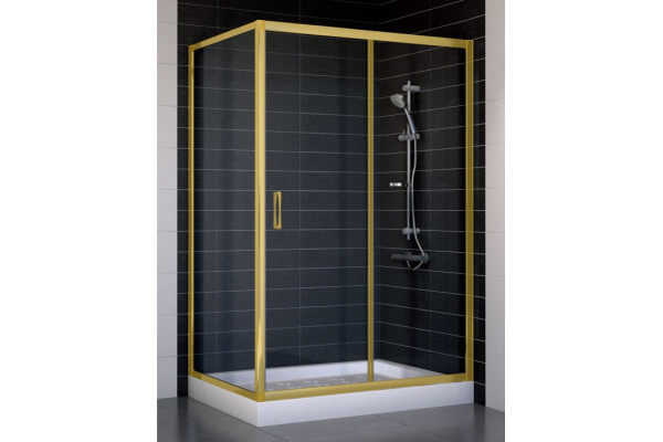 Душевой уголок Vegas Glass ZP+ZPV 120*80 09 01 стекло прозрачное, 120x80, прямоугольный, двери раздвижные