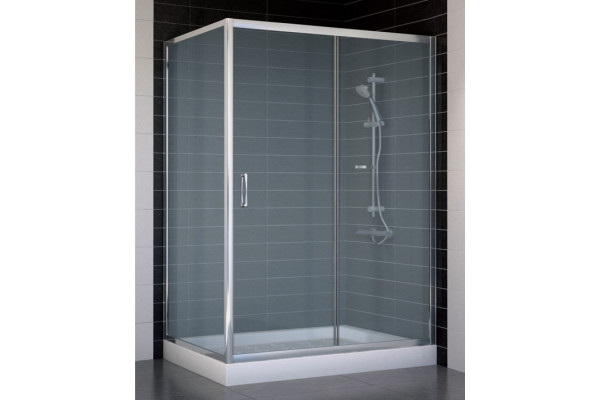 Душевой уголок Vegas Glass ZP+ZPV 130*80 08 10 стекло сатин, 130x80, прямоугольный, двери раздвижные