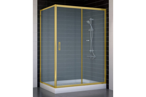 Душевой уголок Vegas Glass ZP+ZPV 130*80 09 10 стекло сатин, 130x80, прямоугольный, двери раздвижные