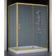 Душевой уголок Vegas Glass ZP+ZPV 140*80 09 10 стекло сатин, 140x80, прямоугольный, двери раздвижные