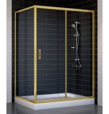 Душевой уголок Vegas Glass ZP+ZPV 130*90 09 01 стекло прозрачное, 130x90, прямоугольный, двери раздвижные