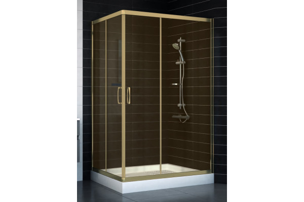 Душевой уголок Vegas Glass ZA-F 80*120 05 05 стекло бронза, 80x120, прямоугольный, двери раздвижные