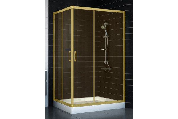 Душевой уголок Vegas Glass ZA-F 80*120 09 05 стекло бронза, 80x120, прямоугольный, двери раздвижные