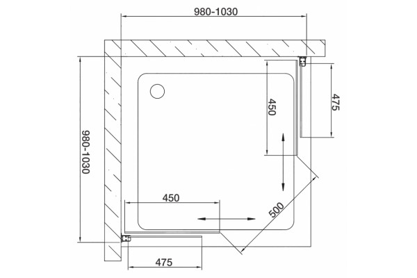 Душевой уголок Vegas Glass ZA 0100 08 10 стекло сатин, 100x100, квадратный, двери раздвижные
