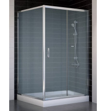 Душевой уголок Vegas Glass ZP+ZPV 110*100 08 10 стекло сатин, 110x100, прямоугольный, двери раздвижные