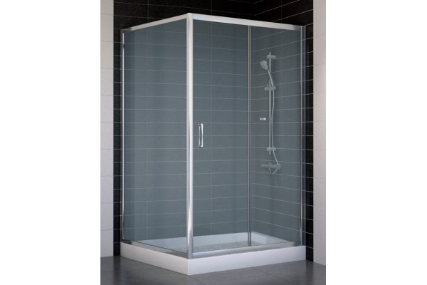 Душевой уголок Vegas Glass ZP+ZPV 110*100 08 10 стекло сатин, 110x100, прямоугольный, двери раздвижные