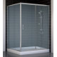 Душевой уголок Vegas Glass ZP+ZPV 140*100 07 10 стекло сатин, 140x100, прямоугольный, двери раздвижные