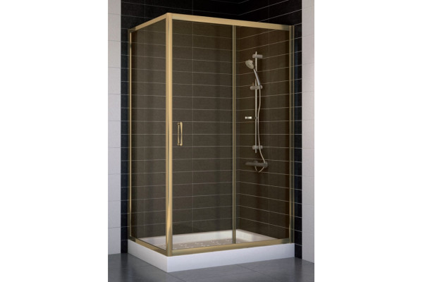 Душевой уголок Vegas Glass ZP+ZPV 110*70 05 05 стекло бронза, 110x70, прямоугольный, двери раздвижные