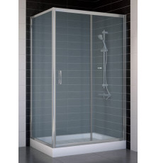 Душевой уголок Vegas Glass ZP+ZPV 110*70 07 10 стекло сатин, 110x70, прямоугольный, двери раздвижные
