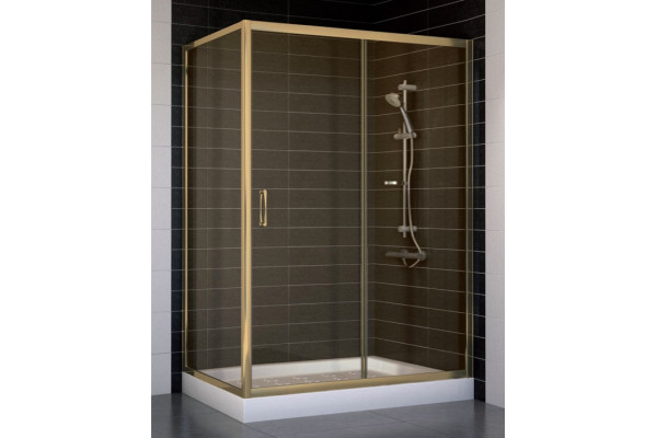 Душевой уголок Vegas Glass ZP+ZPV 130*70 05 05 стекло бронза, 130x70, прямоугольный, двери раздвижные
