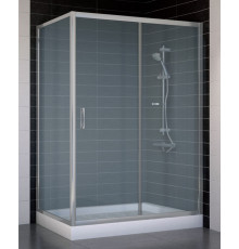 Душевой уголок Vegas Glass ZP+ZPV 130*70 07 10 стекло сатин, 130x70, прямоугольный, двери раздвижные