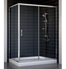 Душевой уголок Vegas Glass ZP+ZPV 140*70 08 01 стекло прозрачное, 140x70, прямоугольный, двери раздвижные