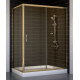 Душевой уголок Vegas Glass ZP+ZPV 140*70 05 05 стекло бронза, 140x70, прямоугольный, двери раздвижные