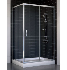Душевой уголок Vegas Glass ZP+ZPV 110*80 08 01 стекло прозрачное, 110x80, прямоугольный, двери раздвижные
