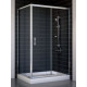 Душевой уголок Vegas Glass ZP+ZPV 110*80 08 01 стекло прозрачное, 110x80, прямоугольный, двери раздвижные