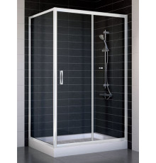 Душевой уголок Vegas Glass ZP+ZPV 110*80 01 01 стекло прозрачное, 110x80, прямоугольный, двери раздвижные