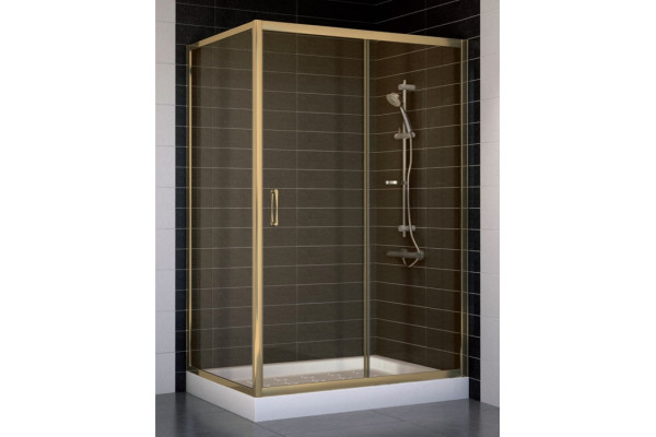 Душевой уголок Vegas Glass ZP+ZPV 120*80 05 05 стекло бронза, 120x80, прямоугольный, двери раздвижные