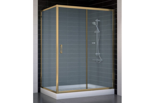 Душевой уголок Vegas Glass ZP+ZPV 140*80 05 10 стекло сатин, 140x80, прямоугольный, двери раздвижные