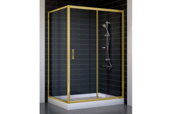 Душевой уголок Vegas Glass ZP+ZPV 120*90 09 01 стекло прозрачное, 120x90, прямоугольный, двери раздвижные