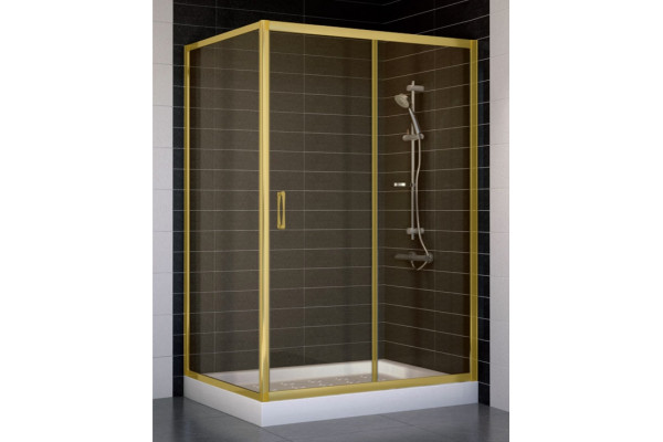 Душевой уголок Vegas Glass ZP+ZPV 120*90 09 05 стекло бронза, 120x90, прямоугольный, двери раздвижные