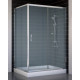 Душевой уголок Vegas Glass ZP+ZPV 120*90 08 10 стекло сатин, 120x90, прямоугольный, двери раздвижные