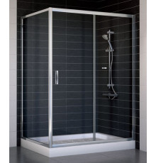 Душевой уголок Vegas Glass ZP+ZPV 130*90 08 01 стекло прозрачное, 130x90, прямоугольный, двери раздвижные