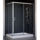Душевой уголок Vegas Glass ZP+ZPV 130*90 08 01 стекло прозрачное, 130x90, прямоугольный, двери раздвижные