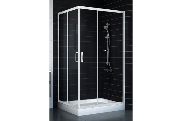 Душевой уголок Vegas Glass ZA-F 90*100 01 01 стекло прозрачное, 90x100, прямоугольный, двери раздвижные
