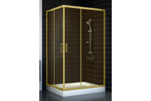 Душевой уголок Vegas Glass ZA-F 90*110 09 05 стекло бронза, 90x110, прямоугольный, двери раздвижные