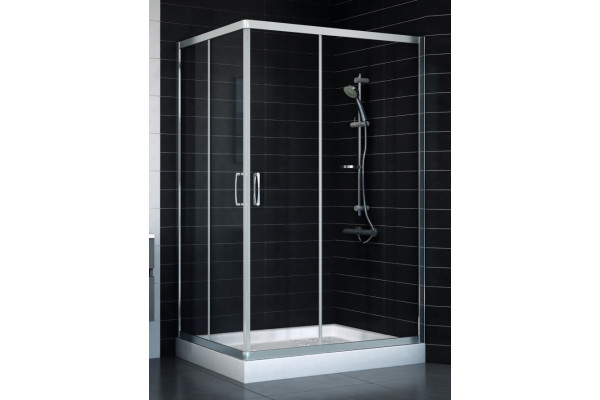 Душевой уголок Vegas Glass ZA-F 90*120 08 01 стекло прозрачное, 90x120, прямоугольный, двери раздвижные