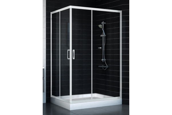 Душевой уголок Vegas Glass ZA-F 90*120 01 01 стекло прозрачное, 90x120, прямоугольный, двери раздвижные