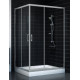 Душевой уголок Vegas Glass ZA-F 0120*100 07 01 стекло прозрачное, 100x120, прямоугольный, двери раздвижные