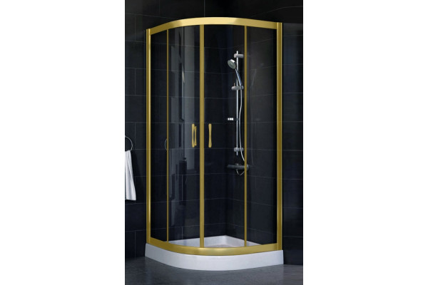 Душевой уголок Vegas Glass ZS 0090 09 01 стекло прозрачное, 90, четверть круга, двери раздвижные