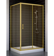 Душевой уголок Vegas Glass ZP+ZPV 100*90 09 05 стекло бронза, 100x90, прямоугольный, двери раздвижные