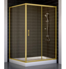 Душевой уголок Vegas Glass ZP+ZPV 120*100 09 05 стекло бронза, 120x100, прямоугольный, двери раздвижные