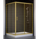 Душевой уголок Vegas Glass ZP+ZPV 120*100 09 05 стекло бронза, 120x100, прямоугольный, двери раздвижные