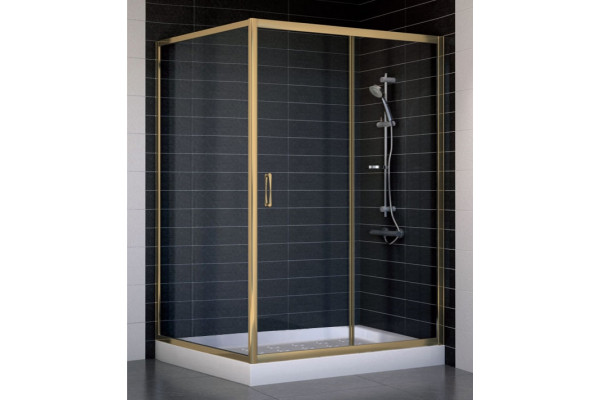 Душевой уголок Vegas Glass ZP+ZPV 130*100 05 01 стекло прозрачное, 130x100, прямоугольный, двери раздвижные