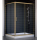 Душевой уголок Vegas Glass ZP+ZPV 130*100 05 01 стекло прозрачное, 130x100, прямоугольный, двери раздвижные