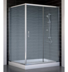 Душевой уголок Vegas Glass ZP+ZPV 130*100 08 02 стекло шиншилла, 130x100, прямоугольный, двери раздвижные