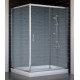 Душевой уголок Vegas Glass ZP+ZPV 130*100 08 02 стекло шиншилла, 130x100, прямоугольный, двери раздвижные