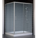 Душевой уголок Vegas Glass ZP+ZPV 130*100 07 02 стекло шиншилла, 130x100, прямоугольный, двери раздвижные