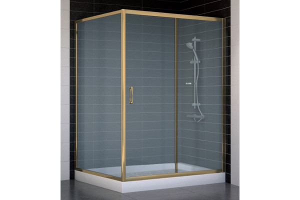 Душевой уголок Vegas Glass ZP+ZPV 140*100 05 10 стекло сатин, 140x100, прямоугольный, двери раздвижные