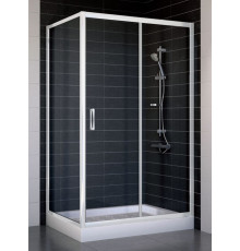 Душевой уголок Vegas Glass ZP+ZPV 110*70 01 01 стекло прозрачное, 110x70, прямоугольный, двери раздвижные