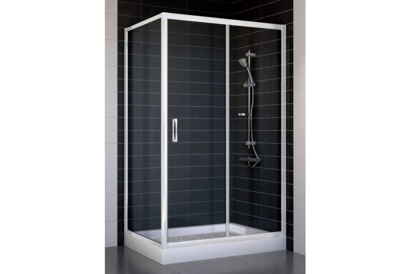 Душевой уголок Vegas Glass ZP+ZPV 110*70 01 01 стекло прозрачное, 110x70, прямоугольный, двери раздвижные